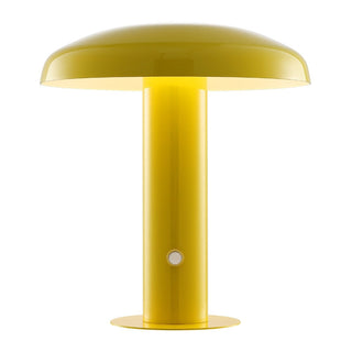 The Kasr Contemporary Bohemian Rechargeable/Cordless Iron Integrated LED Mushroom Table Lamp