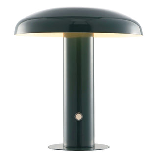 The Kasr Contemporary Bohemian Rechargeable/Cordless Iron Integrated LED Mushroom Table Lamp