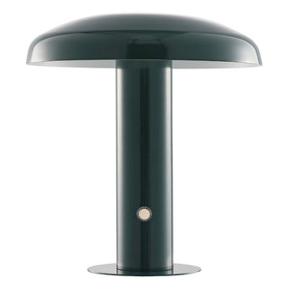 The Kasr Contemporary Bohemian Rechargeable/Cordless Iron Integrated LED Mushroom Table Lamp