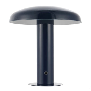 The Kasr Contemporary Bohemian Rechargeable/Cordless Iron Integrated LED Mushroom Table Lamp