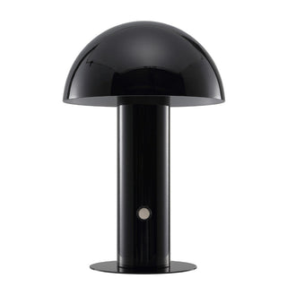 foziq Contemporary Bohemian Rechargeable/Cordless Iron Integrated LED Mushroom Table Lamp