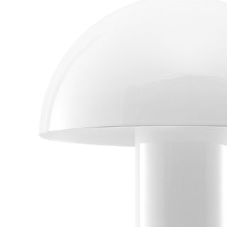 foziq Contemporary Bohemian Rechargeable/Cordless Iron Integrated LED Mushroom Table Lamp