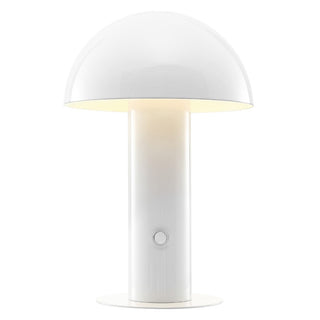 foziq Contemporary Bohemian Rechargeable/Cordless Iron Integrated LED Mushroom Table Lamp