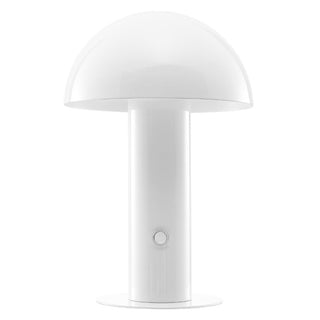 foziq Contemporary Bohemian Rechargeable/Cordless Iron Integrated LED Mushroom Table Lamp