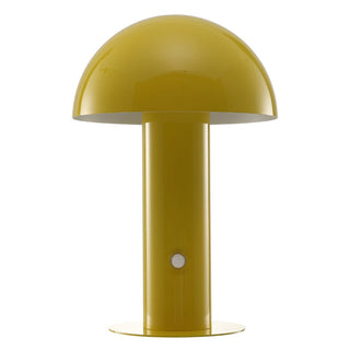 foziq Contemporary Bohemian Rechargeable/Cordless Iron Integrated LED Mushroom Table Lamp