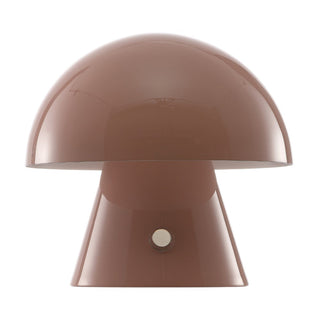 Porcini Contemporary Bohemian Rechargeable/Cordless Iron Integrated LED Mushroom Table Lamp