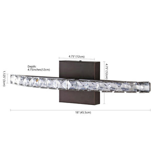 Kichler 18" Bohemian Industrial Iron/Acrylic Integrated LED Vanity Light