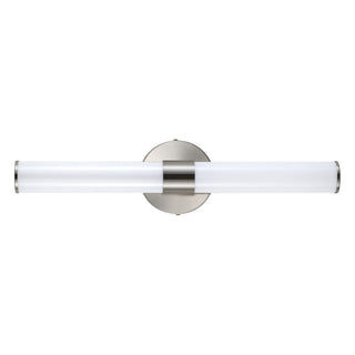 Chrome Industrial Mid-Century Iron Integrated LED Vanity Light