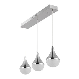 Ralph Teardrop Modern Mid-Century Iron/Acrylic Integrated Linear LED Pendant