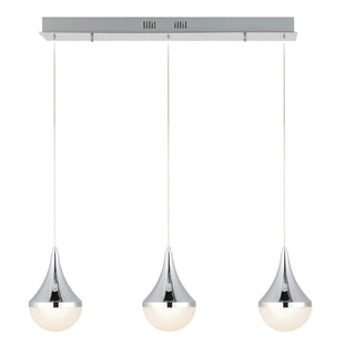 Ralph Teardrop Modern Mid-Century Iron/Acrylic Integrated Linear LED Pendant