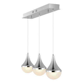 Ralph Teardrop Modern Mid-Century Iron/Acrylic Integrated Linear LED Pendant