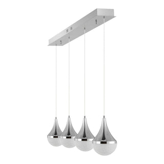 Ralph Teardrop Modern Mid-Century Iron/Acrylic Integrated Linear LED Pendant