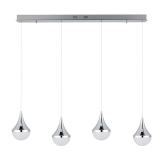 Ralph Teardrop Modern Mid-Century Iron/Acrylic Integrated Linear LED Pendant