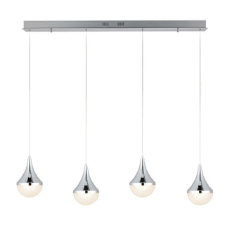 Ralph Teardrop Modern Mid-Century Iron/Acrylic Integrated Linear LED Pendant