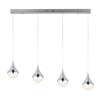 Ralph Teardrop Modern Mid-Century Iron/Acrylic Integrated Linear LED Pendant