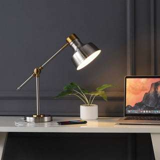 MaxLite 18.5" Classic Farmhouse Adjustable Cantilever LED Task Lamp with USB Charging Port