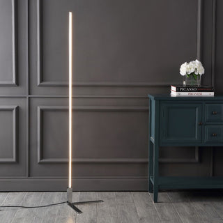 Bobbin 60.5" Modern Contemporary Aluminum/Iron Integrated LED Post Floor Lamp