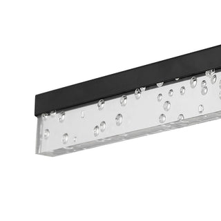 Gesto 22" Modern Contemporary 360-Degree Rotatable Iron/Seeded Acrylic Integrated LED Vanity Light