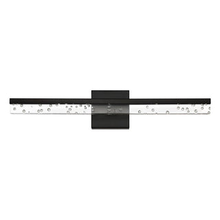 Gesto 22" Modern Contemporary 360-Degree Rotatable Iron/Seeded Acrylic Integrated LED Vanity Light