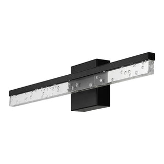 Gesto 22" Modern Contemporary 360-Degree Rotatable Iron/Seeded Acrylic Integrated LED Vanity Light