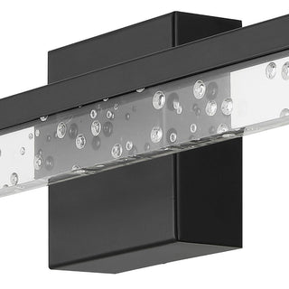 Gesto 22" Modern Contemporary 360-Degree Rotatable Iron/Seeded Acrylic Integrated LED Vanity Light