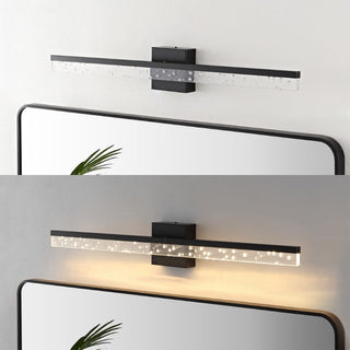 Gesto 22" Modern Contemporary 360-Degree Rotatable Iron/Seeded Acrylic Integrated LED Vanity Light