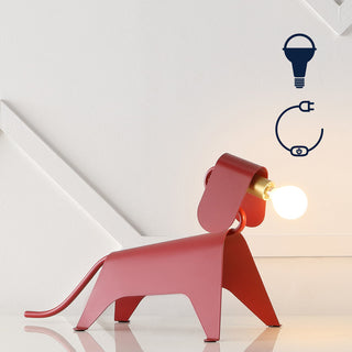 Chow 10" Modern Industrial Iron Canine LED Kids' Lamp