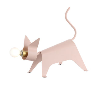 Konsep 11.75" Modern Industrial Iron Feline LED Kids' Lamp