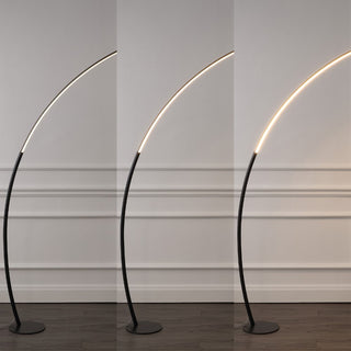 Depuley 68" Contemporary Minimalist Metal Arc Dimmable Integrated LED Floor Lamp