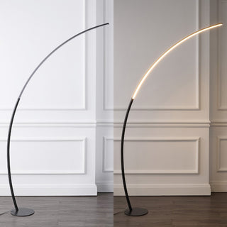 Depuley 68" Contemporary Minimalist Metal Arc Dimmable Integrated LED Floor Lamp