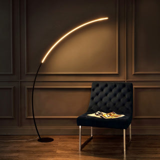 Depuley 68" Contemporary Minimalist Metal Arc Dimmable Integrated LED Floor Lamp