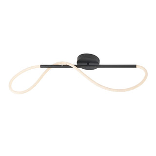 Nagla Contemporary Minimalist 360 Adjustable Silicone Neon Rope Dimmable Linear Integrated LED Flush Mount