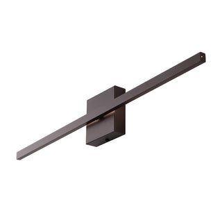 Shrut 28" Modern Minimalist Indoor/Outdoor Metal 350-Degree Rotatable Dimmable Integrated LED Wall Sconce