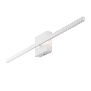 Shrut 28" Modern Minimalist Indoor/Outdoor Metal 350-Degree Rotatable Dimmable Integrated LED Wall Sconce