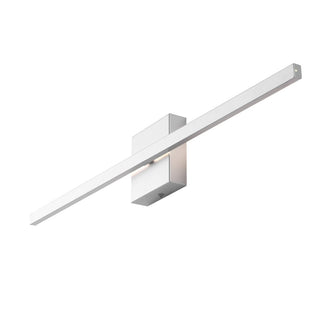 Shrut 28" Modern Minimalist Indoor/Outdoor Metal 350-Degree Rotatable Dimmable Integrated LED Wall Sconce