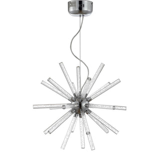 Dawn 19.5" Adjustable Integrated LED Starburst Metal/Acrylic Pendant