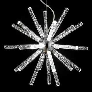 Dawn 19.5" Adjustable Integrated LED Starburst Metal/Acrylic Pendant