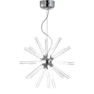 Dawn 19.5" Adjustable Integrated LED Starburst Metal/Acrylic Pendant