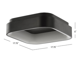 Ural 17.7" Integrated LED Metal Flush Mount Ceiling Light