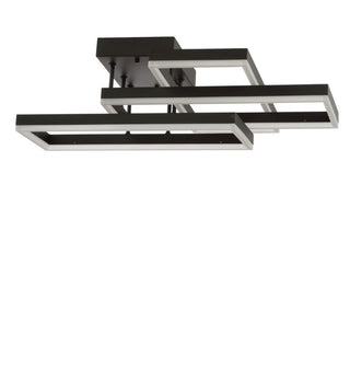 Kartong 28" Geometric Integrated LED Metal Flush Mount