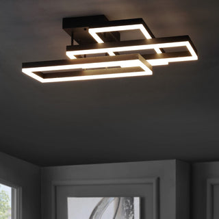 Kartong 28" Geometric Integrated LED Metal Flush Mount