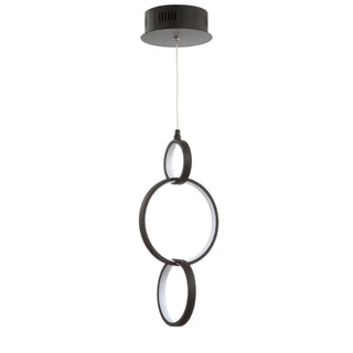 Yangtze 7.75" Adjustable Integrated LED Metal Ring Pendant