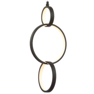 Yangtze 7.75" Adjustable Integrated LED Metal Ring Pendant