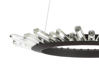 Meuse 24" Adjustable Integrated LED Modern Crystal Pendant