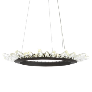 Meuse 24" Adjustable Integrated LED Modern Crystal Pendant