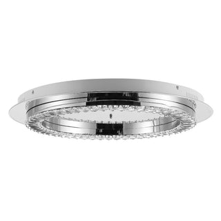 Pounde 18" Integrated Iron/Crystal Glam LED Flush Mount