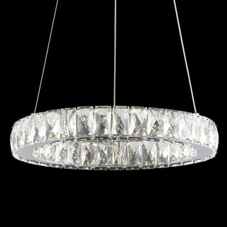 Scabiosa 15.7" Adjustable Integrated LED Metal/Crystal Chandelier Pendant