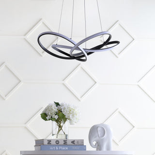 Angel 25" Abstract Integrated LED Metal Adjustable Pendant