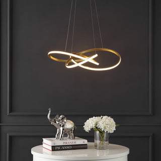 Angel 25" Abstract Integrated LED Metal Adjustable Pendant