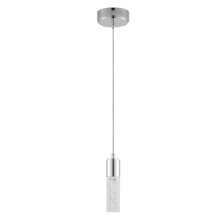 Hubbard 4.75" Bubble Acrylic/Iron Modern Minimalist Integrated LED Pendant